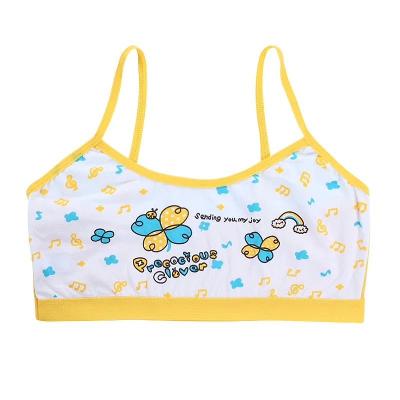 1/3pcs Teenage Girls Tank Tops Kids Training Bras Vest Underwears Student Purbery Singlets Children Camisole Bras Undershirts