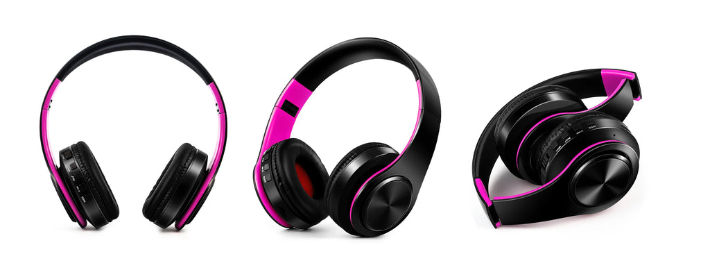 Auriculares inalámbricos dorados para hombre, audífonos estéreo con Bluetooth y micrófono incorporado, universales para Android e iOS