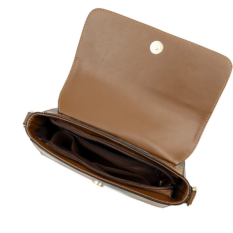 Flap Sling Shoulder Bags for Women Vintage Splicing Crossbody Messenger Bag Purse Female PU Leather Handbag Pocket
