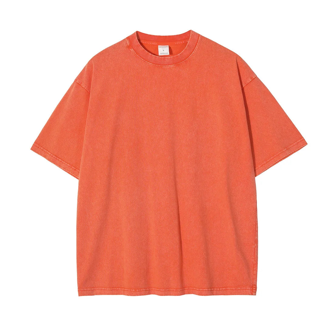 Men's Oversized Cotton T-Shirt - Short Sleeve Vintage Y2K Style
