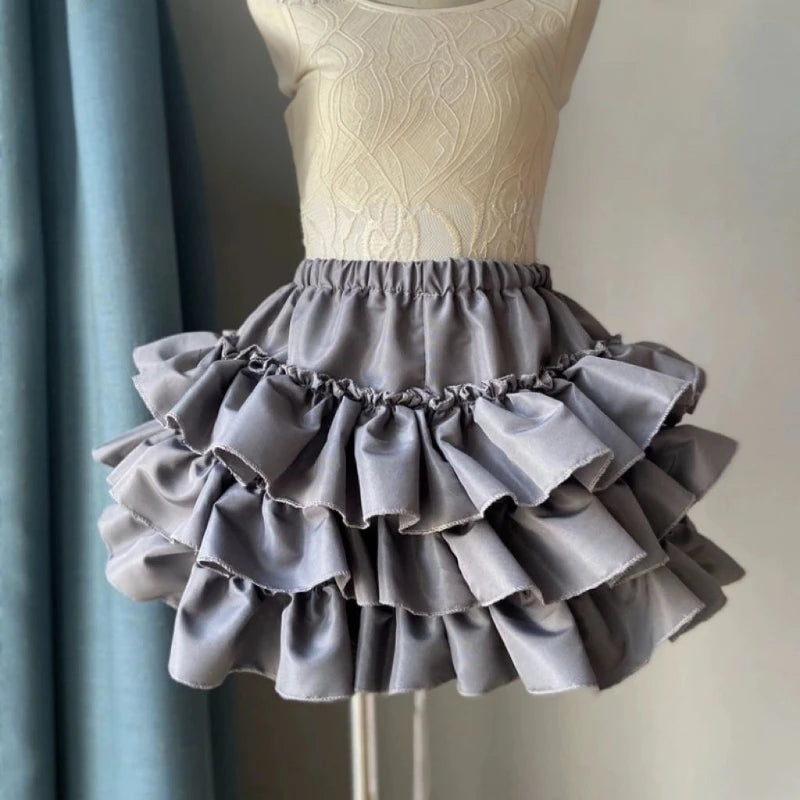 Japanese Kawaii Mini Pleated Skirts Shorts Womens JK Jupe Sweet Lolita Pant Skirt 2026 Y2k Aesthetic Ruffled High Waist Faldas