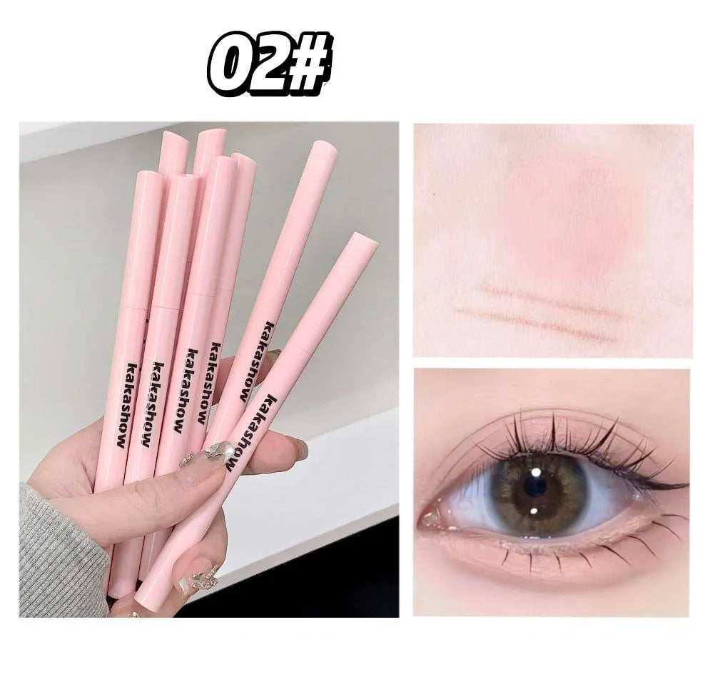 Meniscus Double-end Lying Silkworm Eyeliner Pencil Diamond Glitter Matte Eyeshadow Pen Brightening Cream Shadow Highligh Makeup