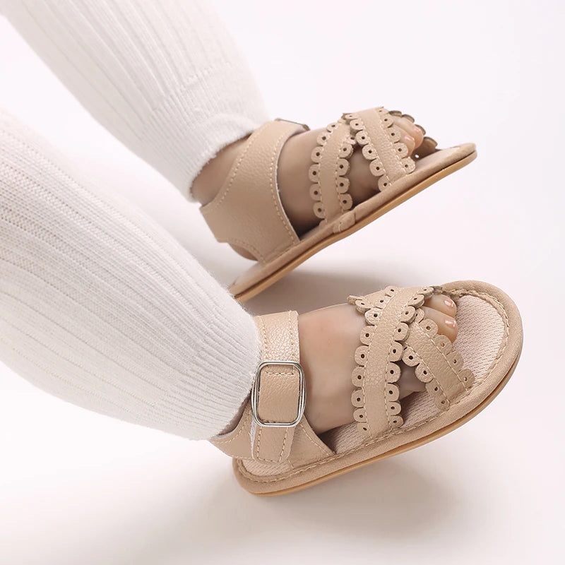 Summer newborn children's shoes, girls' sandals, children's shoes, outdoor casual walking shoes, 0-18 months old