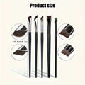 Eyeliner brush set, with tilted fine blade, suitable for precise application - suitable for all skin types.