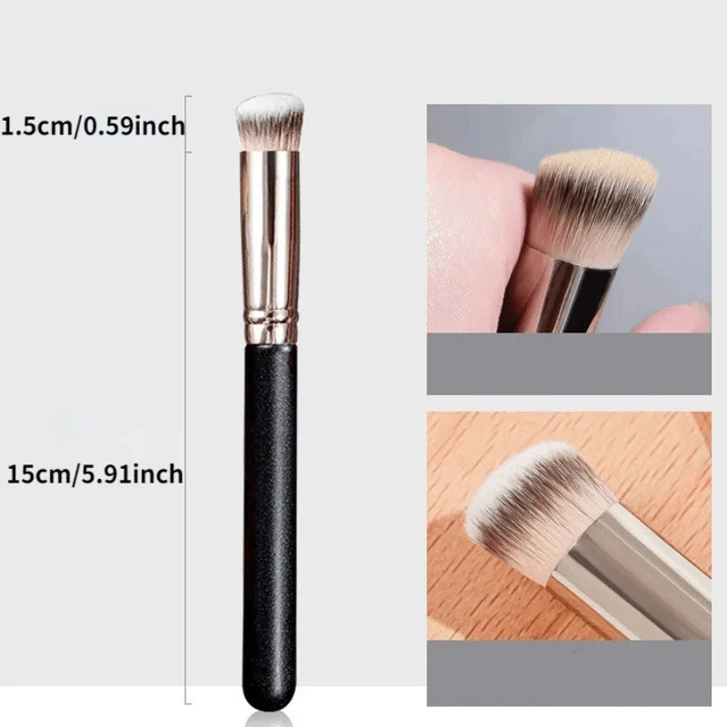 1/2/5 Pcs Foundation Concealer Brush, Premium Contour Blusher Brushes, Flawless Under Eye Dense Face Makeup Brush For Blending