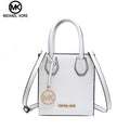 2026 New Michael Kors Women's Fashion One Shoulder Handbag MK Cross Shoulder Vertical Small Square Bag Classic Letter Bag