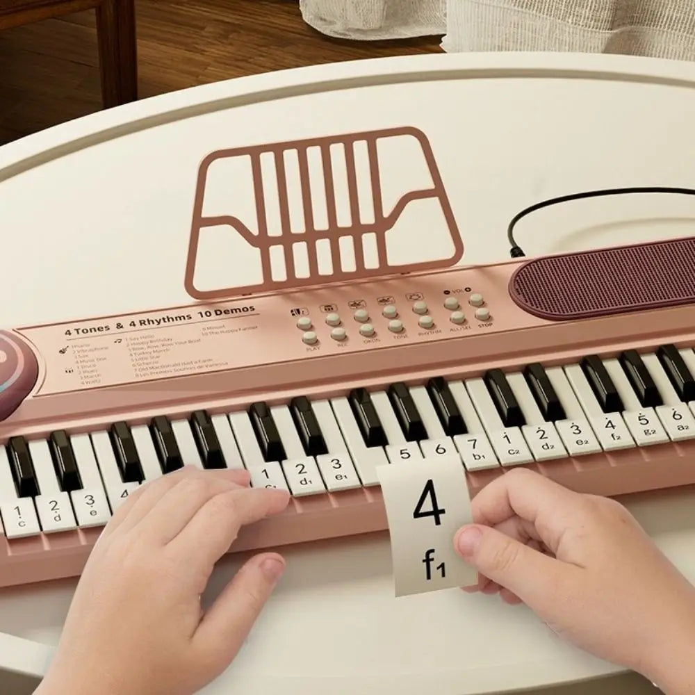 Early Education 37 Keys Piano Keyboard Multifunctional with Microphone Electronic Piano Electronic Birthday Gift Musical Gift