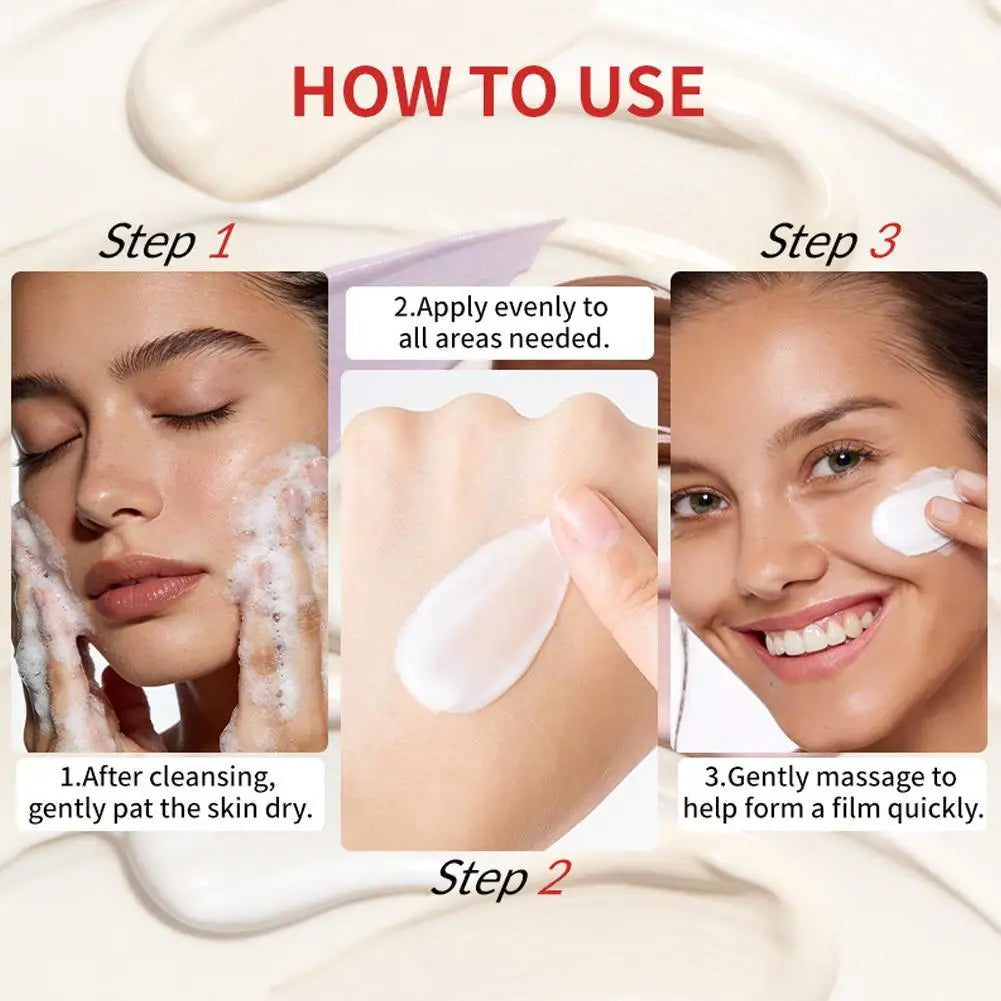 Colored Sunscreen UVB/UVA Protection Broad Spectrum SPF 50 Hydrating Lightweight Breathable Gentle Skin-Friendly Isolation Cream