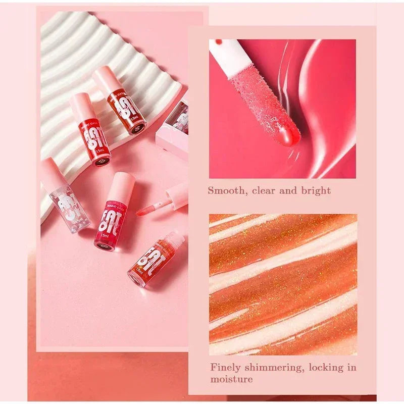6-Piece Lip Gloss Oil Set,Aloe Vera Liquid Lipstick, Long-Lasting Moisturizing Smudge-Proof Lips Tint ,Non-Sticky Cosmetics