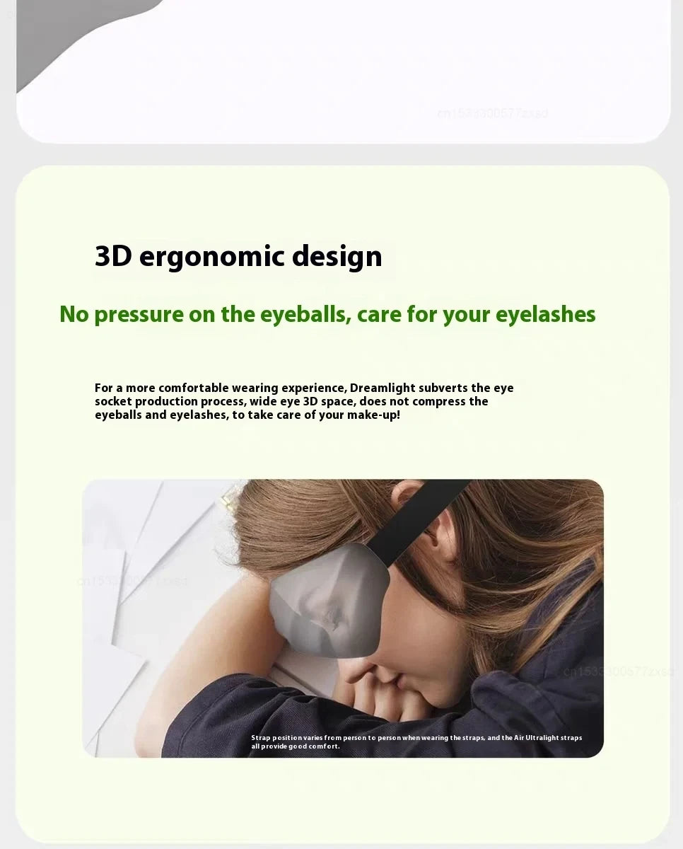 Dreamlight 3S Eye Mask Sleep 3D Stereoscopic Sleep Aid for Men Women Adult Portable for Sleeping Block Out Light Blinder
