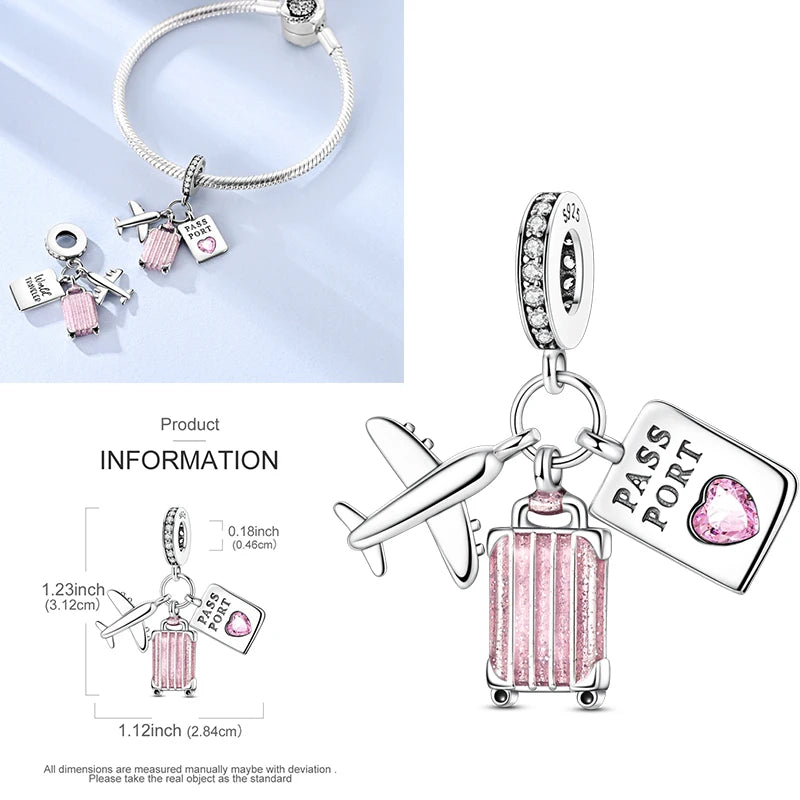 925 Sterling Silver Heart Infinity Charm Bead For Pandora Style Bracelets Gift For Her