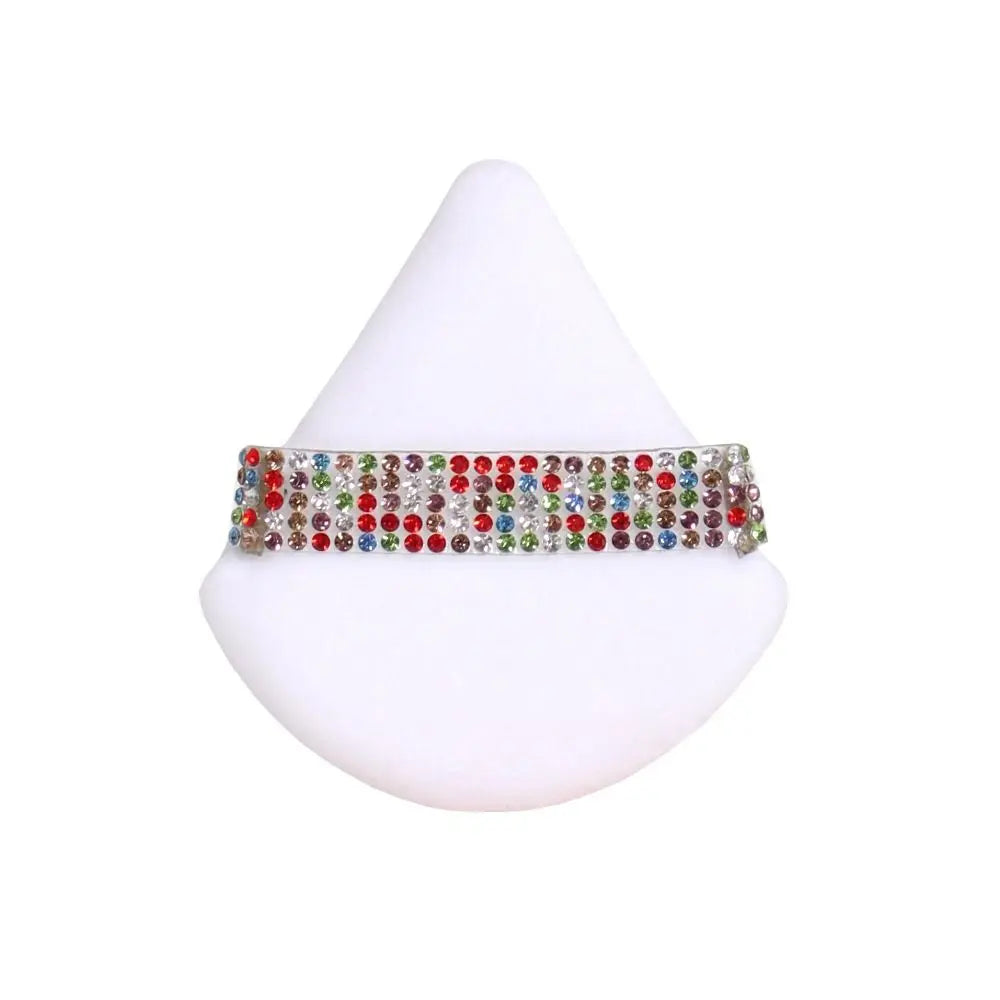 New Diamond Triangle Powder Puff Sponge Velvet Triangle Powder Puff Facial Beauty Soft Smooth Face Makeup Tool Makeup Sponge
