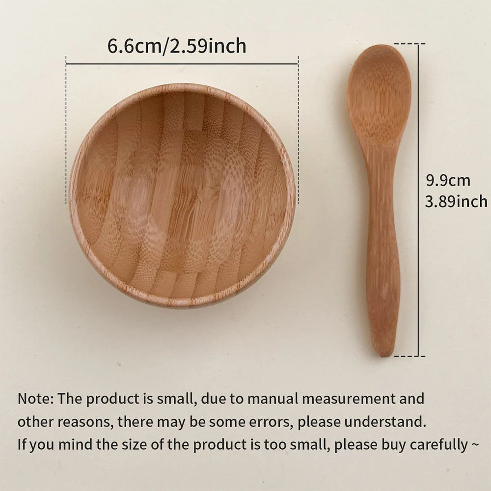 2pcs Mini Mask Mixing Bowl Set, DIY Mask Mixing Spoon Skin Care Tool, Mixing Spatula Tool to Use with Mask Bowl