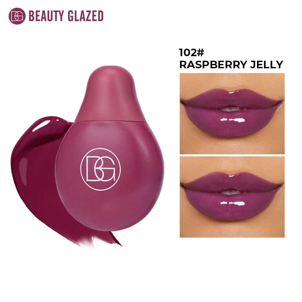 Beauty Glazed 4-Color Lip Gloss Moisturizing Lip Oil - 15ml