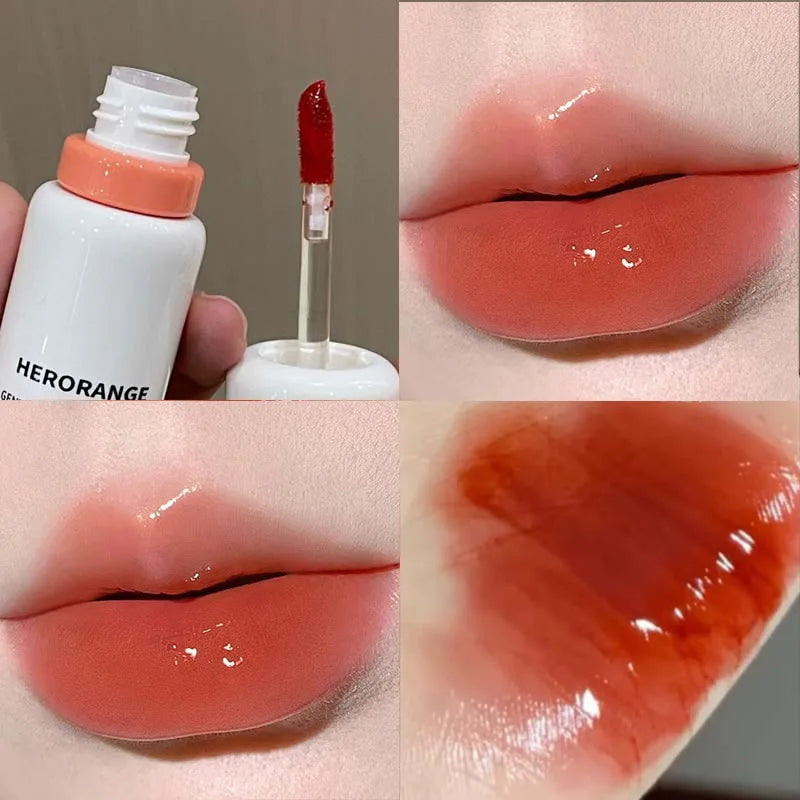 Herorange Glossy Lip Gloss Hydrating Watery Plump Lip Tint