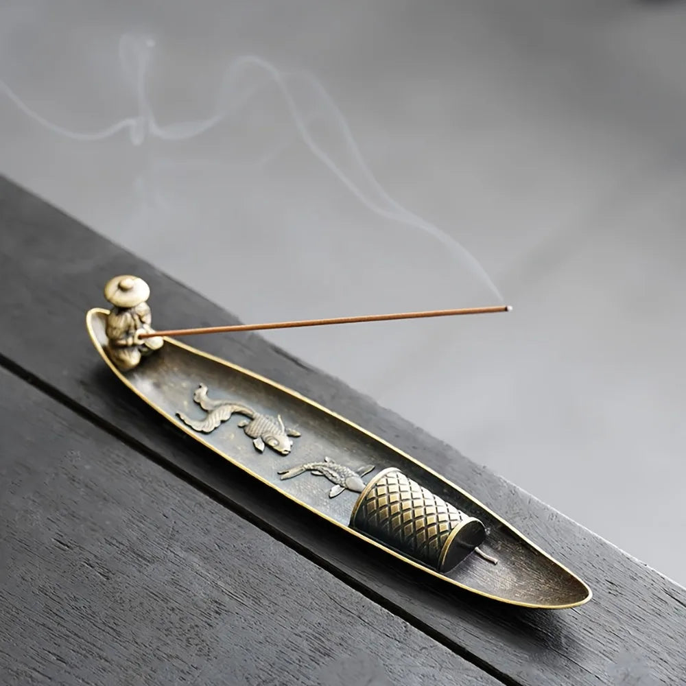 Japanese Style Fisherman Incense Stick Holder