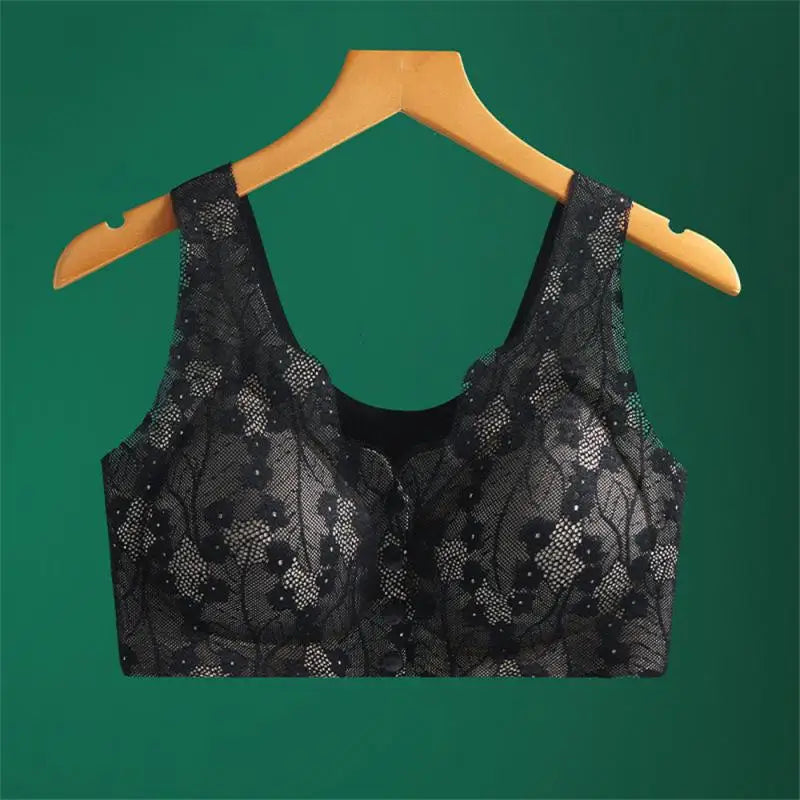 Women's Plus Size Wire-Free Soft Bra – Breathable Thin Cup Vest Undershirt for Everyday Comfort