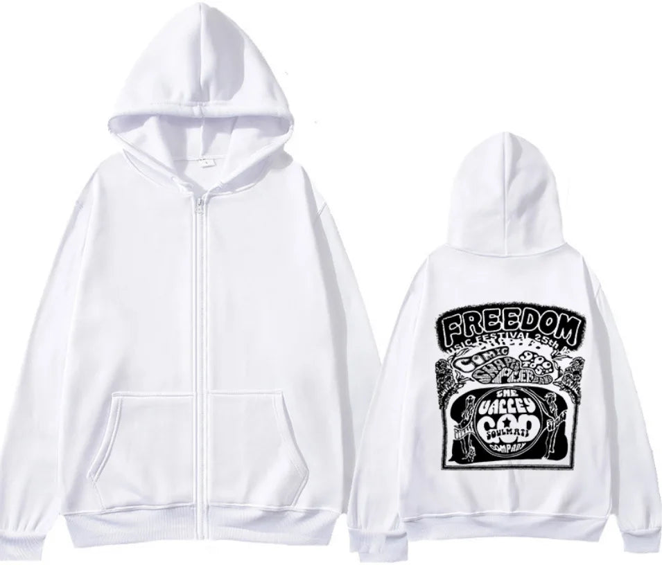 Cry of Fear Simon Zipped Hoodie - Men's Casual Fleece Hooded Jacket