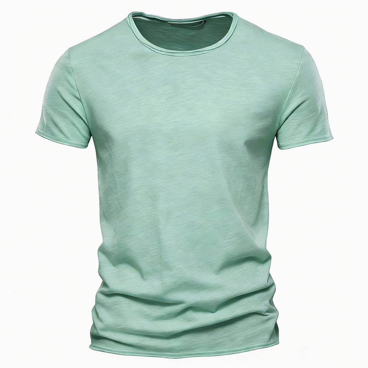 AIOPESON Men's 100% Cotton T-Shirt - Casual O-Neck Short Sleeve