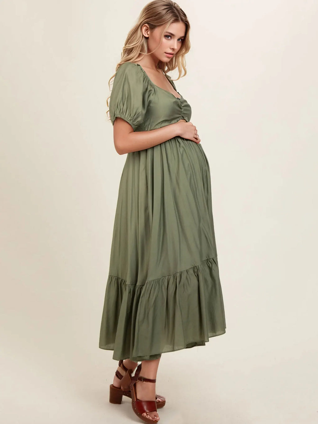 2026 Fashion Short Sleeve Dresses for Women Square Collar A-LINE Women Dress Pregnant Dress Women Vestidos De Verano Mujer Q3094