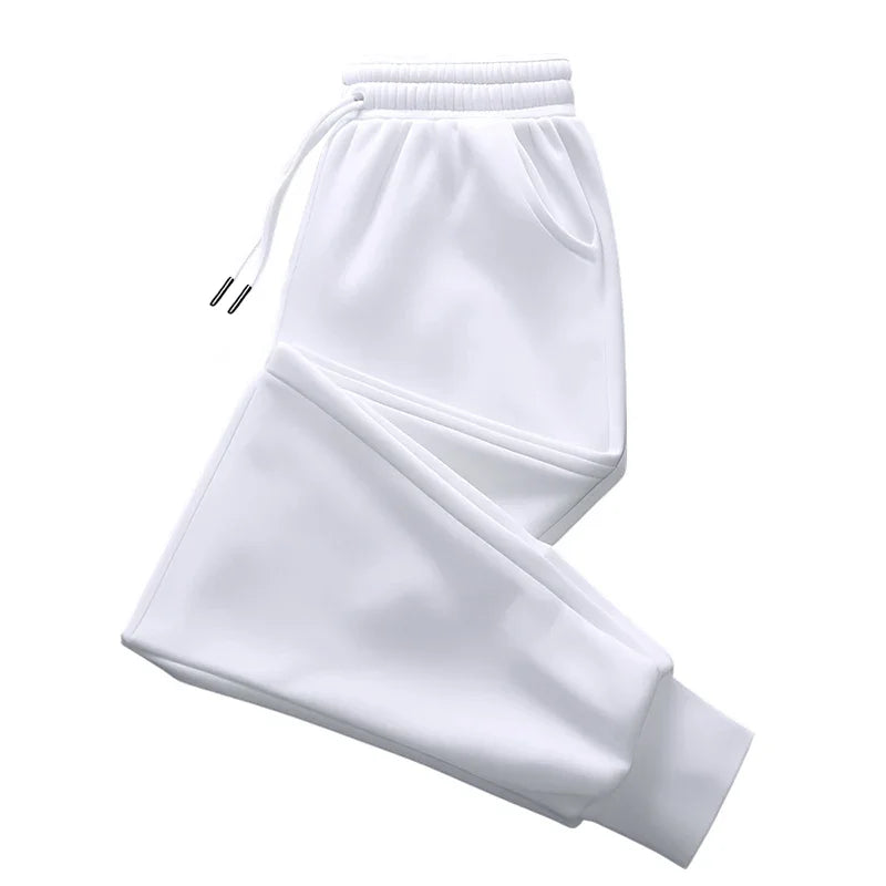 Men Sweatpants High Quality Drawstring Solid Color Jogger Pants All Season Home Outdoor Casual Sport Trousers 2025 Men's Clothes