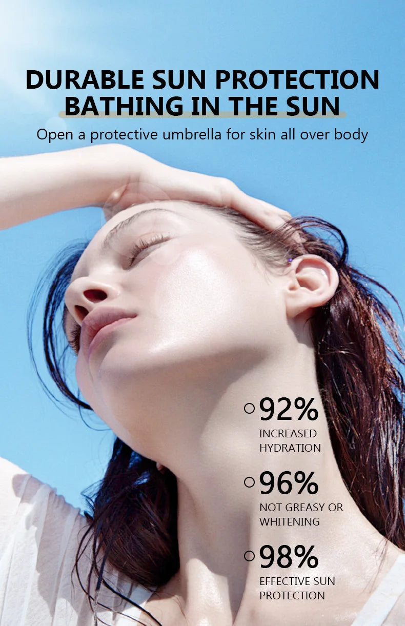 Facial Body Sunscreen Oil Spray Whitening Sun Cream Sunblock Skin Protective Cream Anti-Aging Oil-control Moisturizing SPF50+