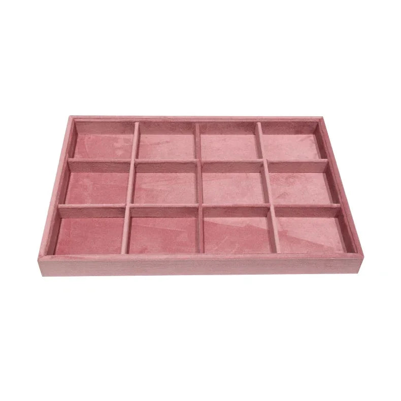 New Velvet Jewelry Tray | Ring Earring Necklace Organizer Case