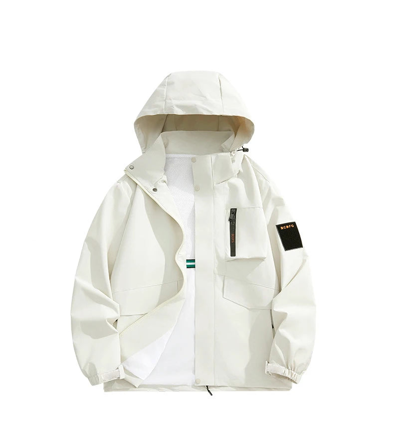 Plus Size Men's Waterproof Hiking Jackets S-8XL Windproof Windbreaker Coat Breathable Fishing Camping Trekking Jacket Clothing