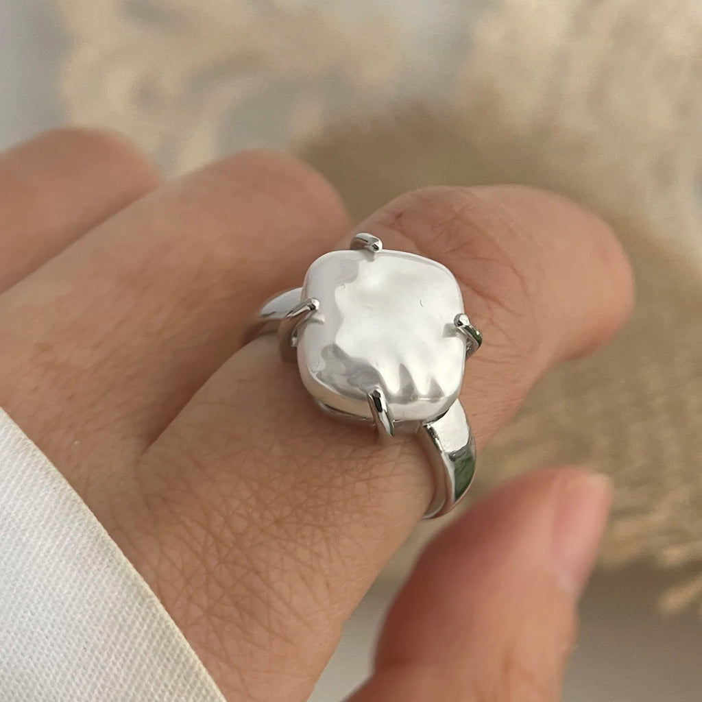 925 Sterling Silver Rings For Women'S Couple Minimalist Handmade Round Line Ring Jewelry Prevent Allergy