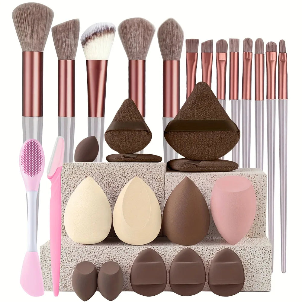 Makeup Brushes 8-29Pcs Makeup Kit Professional Women'S Cosmetic Soft Powder Brush Eyeshadow Foundation Full Set Travel Beauty Tool