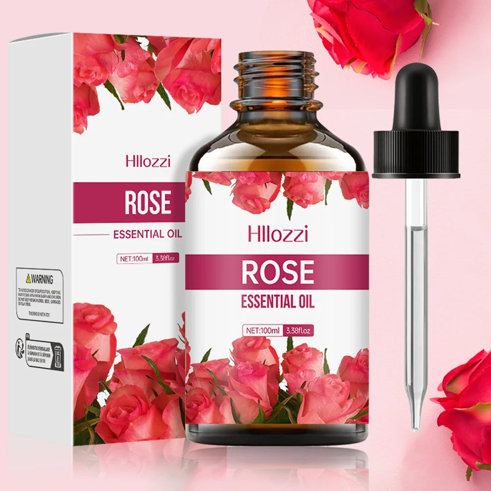 Rose Essential Oil Skin Care Aromatherapy Massage Oil For Spa Lovers Hydration And Soothing Skin