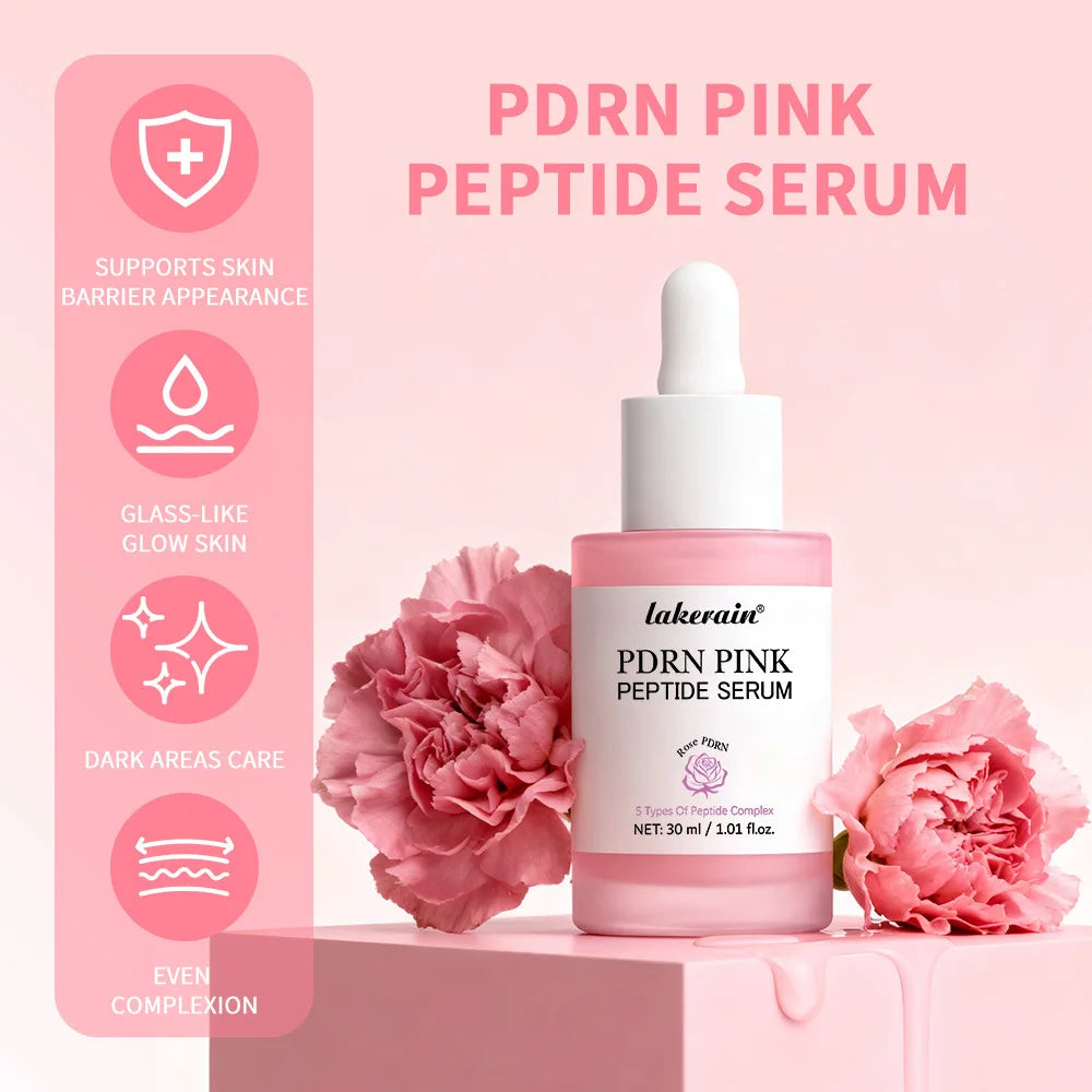 Salmon DNA PDRN Pink Peptide Serum Pink Glow Serum Remove Skin Darkness Hydrating Moisturizing Firming Korean Skincare Gifts
