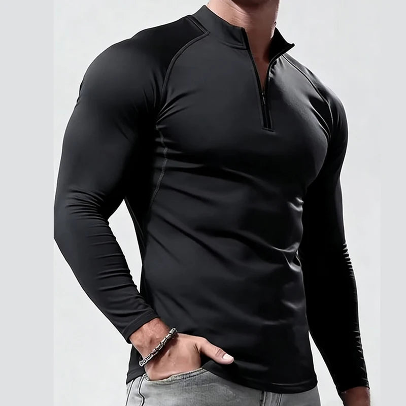 Men's Compression Long Sleeve T-Shirt - Stretchable Athletic Top