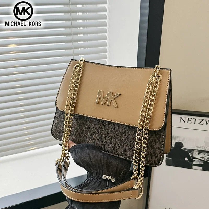 Michael Kors Women's Casual and Fashionable Crossbody Single Shoulder Chain Bag MK Boutique Handbag Commuting Bag