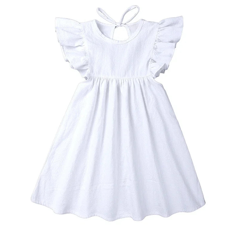 Girls Ruffle Princess Sundress  | Cotton  Party Dress