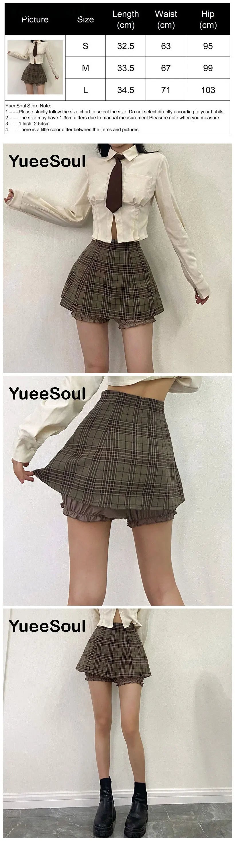 Brown Mini Skirts 2023 New Y2K Vintage High Waist Women Pleated Skirt Chic Sweet Cute Preppy Style Casual 90s E Girl Dance Skirt