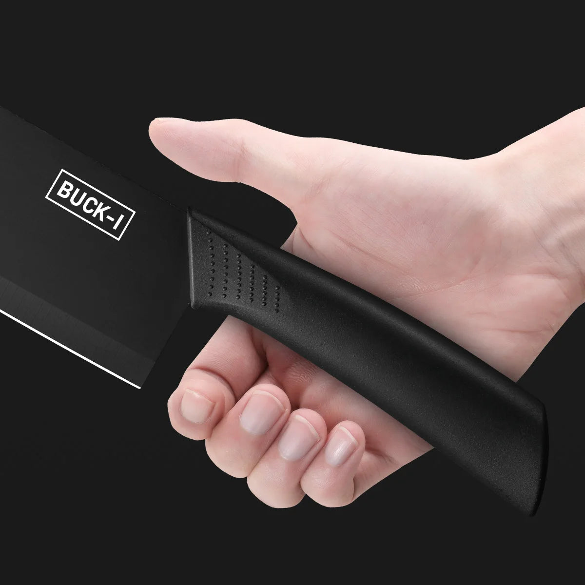 Kitchen knife set, including cleaver, chef's knife, and fruit knife, with knife block, suitable for peeling meat and vegetables