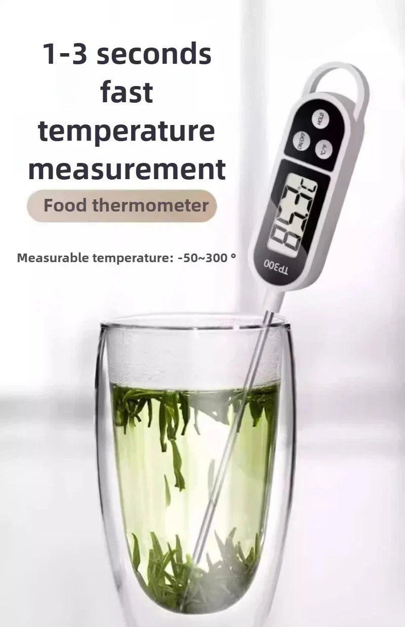 Termómetro de cocina digital para medir la temperatura de la carne, termómetro electrónico de alimentos con pantalla LCD