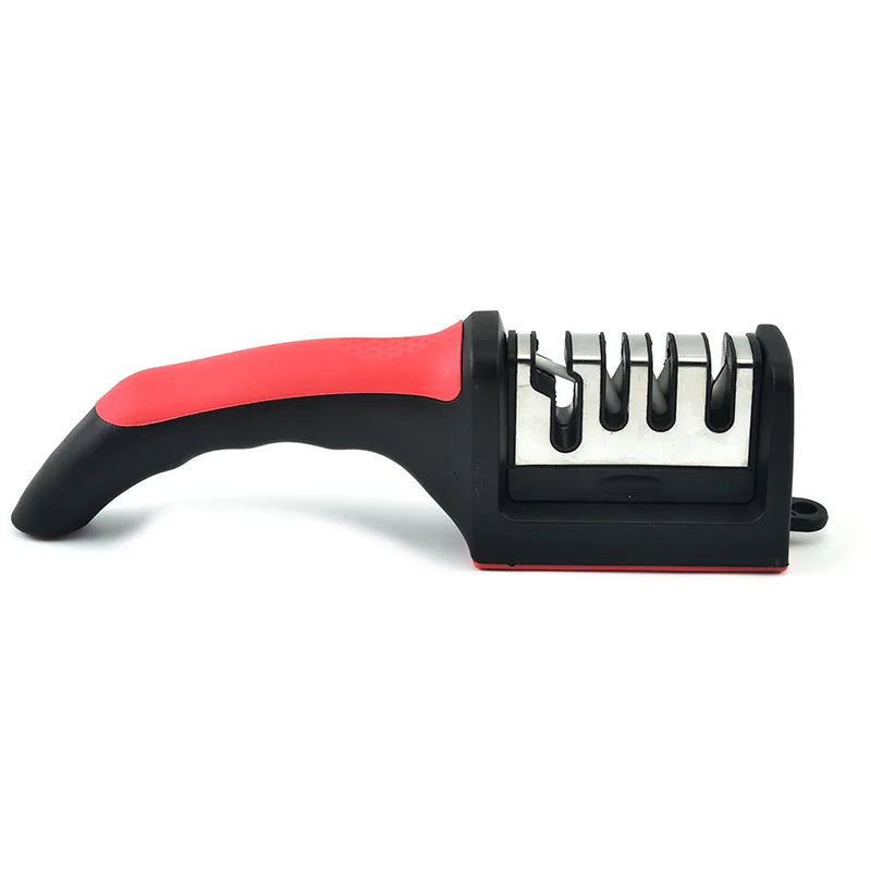 4-Stage Handheld Knife Sharpener Whetstone Stone Professional Chef Meat Cleaver Scissors Camping BBQ Home Kitchen Accessories