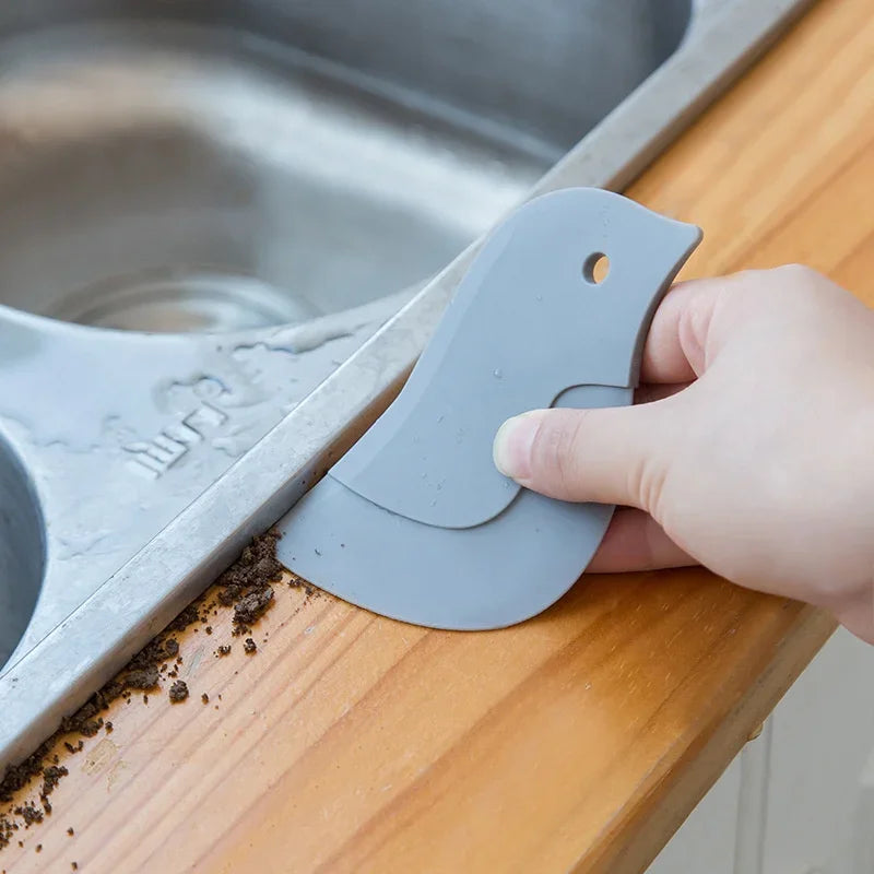 Raspador suave multifuncional de cocina para el hogar, herramienta de limpieza de suciedad y grasa, raspador de silicona para limpiar ollas y manchas de aceite