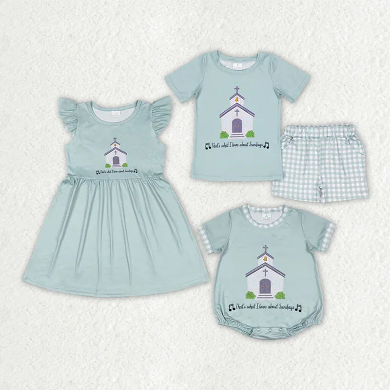 Boutique Sibling Clothing Set for Baby and Kids Cozy Cotton Elastane Pullover True To Size Coordinated Outfits