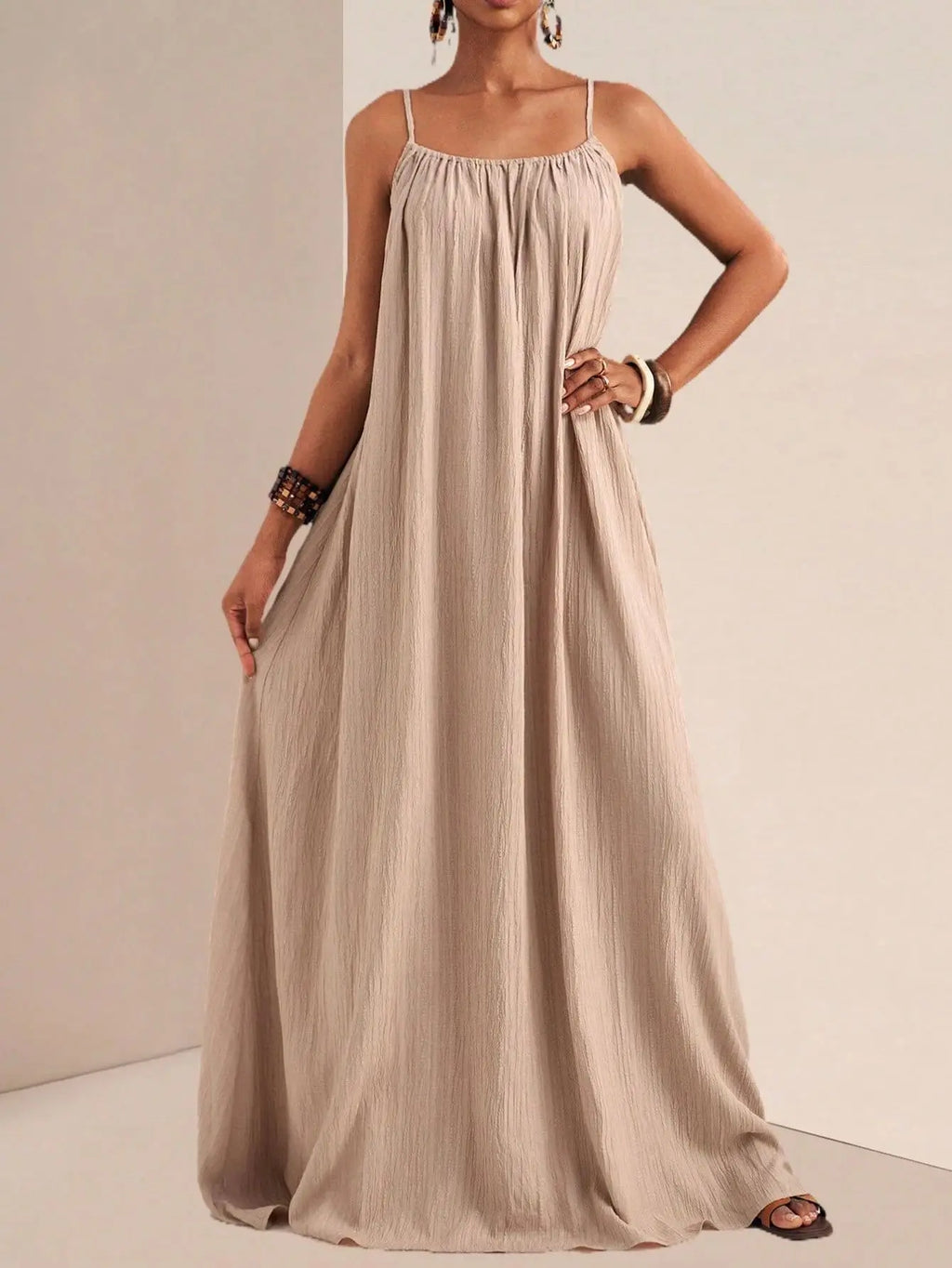 2026 Summer New Elegant Pure Color Strapless Maxi Dress Fashionable Gown for Women Elegant Simple Design Floor-Length Dress