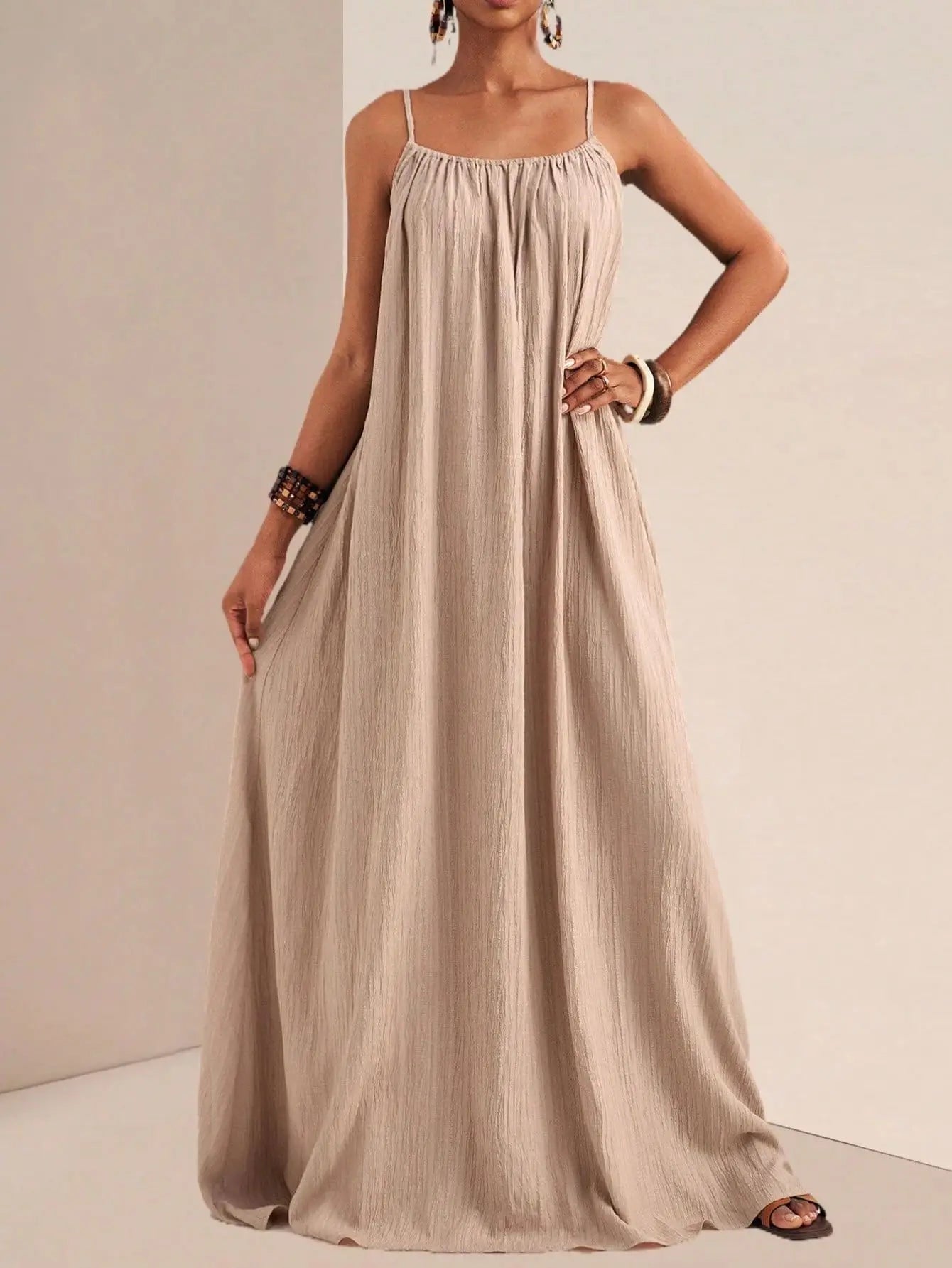 2026 Summer New Elegant Pure Color Strapless Maxi Dress Fashionable Gown for Women Elegant Simple Design Floor-Length Dress
