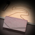 New pleated evening bag - elegant socialite banquet party dress handbag with detachable chain shoulder bag