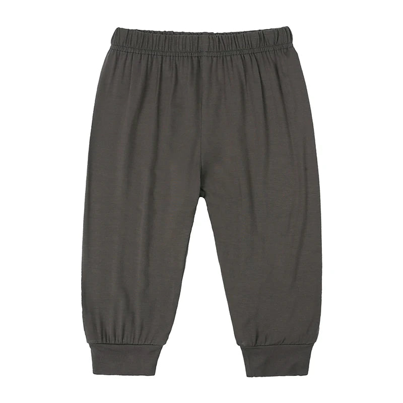 2026 Toddler Baby Bamboo Fiber Summer Pants Solid Boys Girls Casual Clothes 3M-3T Unisex Infant Kids Lounge Pants For Korean