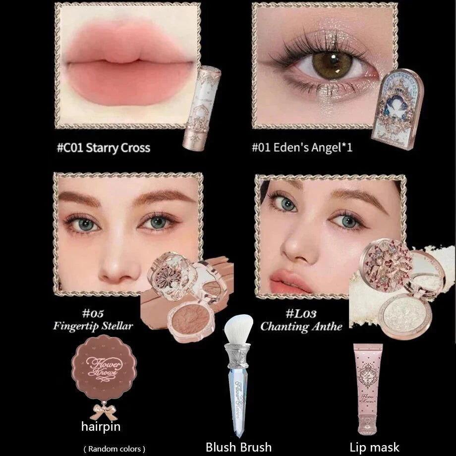 Flower Knows Little Angel Collection Makeup Set - All-in-One Gift Box