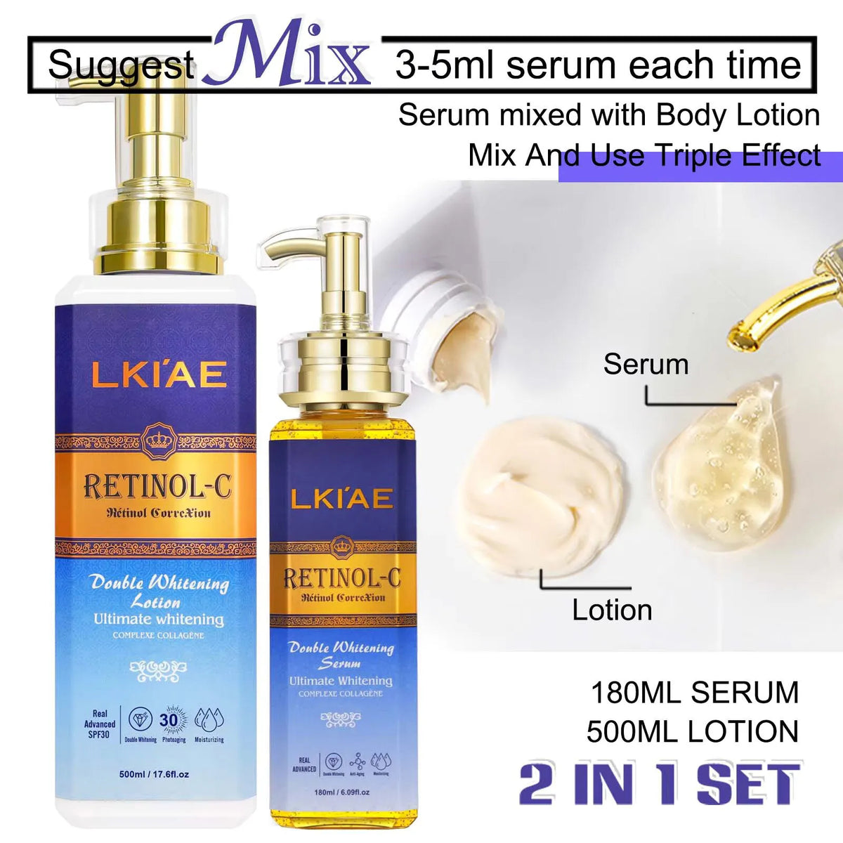 Ailke Retinol-C Advanced Whitening Skin Care Set