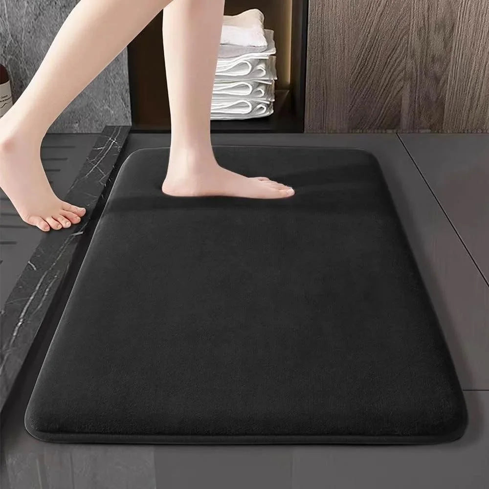 Super Absorbent Coral Velvet Non Slip Bath Floor Door Mat For Bathroom Household Home Decoration