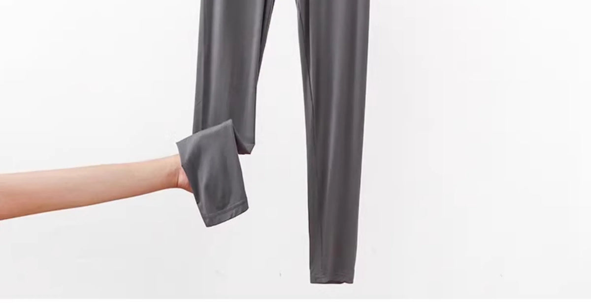 Women's High-Waist Modal Leggings - Stretchy Knit Trousers