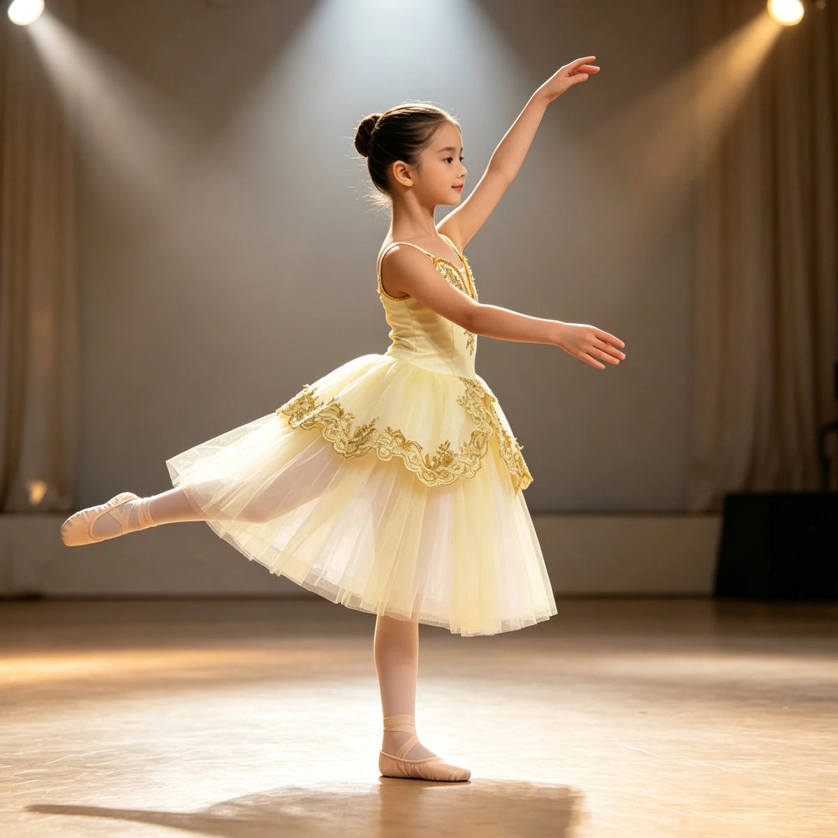 Adults Children Embroidery Gauze Lyrical Contemporary Dance Costume Group Party Stage Tutu Adult Kids Competition Dance Clothes
